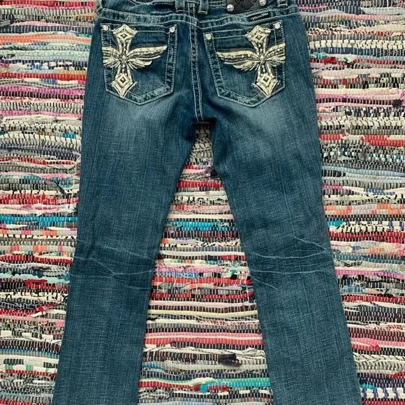 Miss Me Boot Cut Bedazzled Jeans - Picture 2 of 4